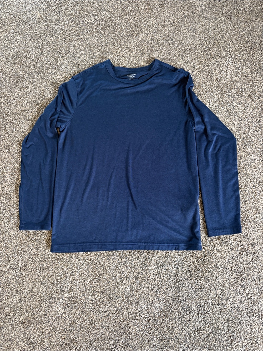 Boys Old Navy Navy Long Sleeve Crew Tee Size L 10-12